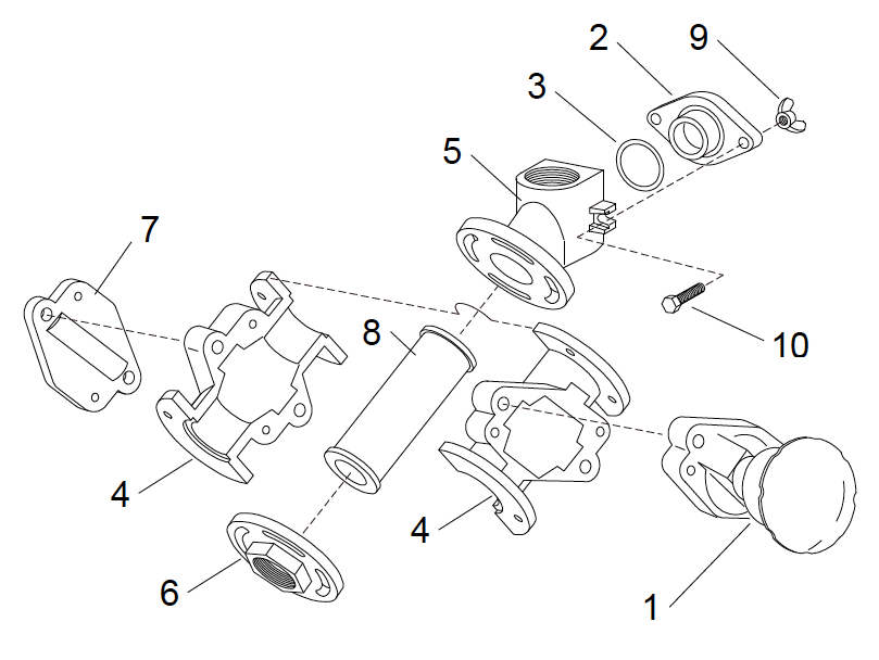 Metering Valves Mpv Manual Pinch Tube 04321 Parts Breakdown